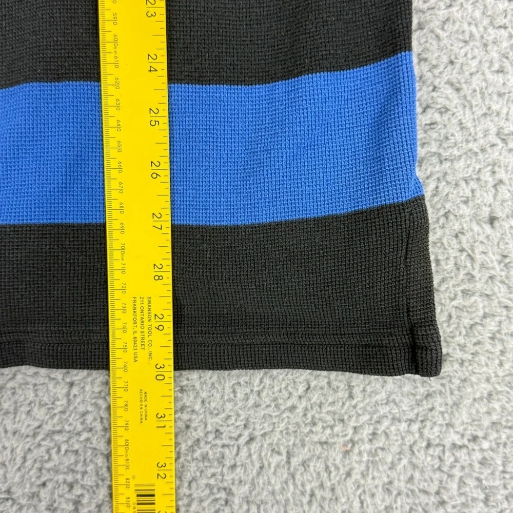 Ralph Lauren Polo Sport Shirt Men Large Yellow Black Stripe Short Sleeve Vintage